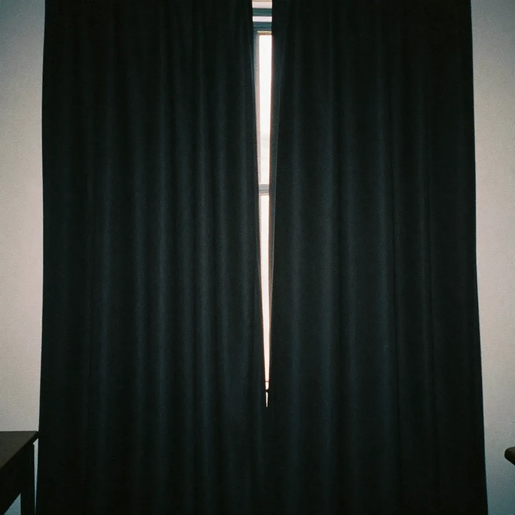 Heavy thermal curtains properly placed